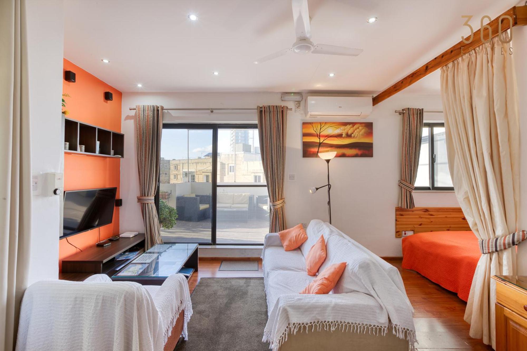 Spacious 2br With Large, Private Sun Terrace By 360 Estates Ta Xbiex
